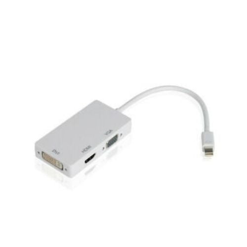 3 In 1 Mini DisplayPort DP Thunderbolt to DVI VGA HDMI Adapter Cable For MacBook