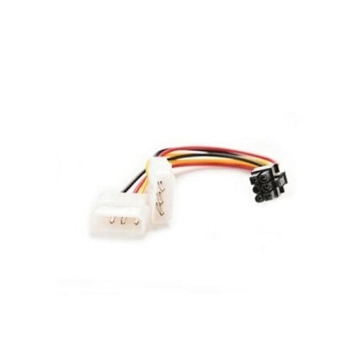 6-Pin PCI Express Power Adapter Cable to Dual Molex 4-Pin to PCIe 6-Pin