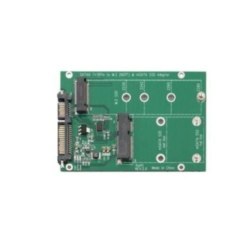 mSATA / M2 NGFF SSD to SATA Converter Adapter Combo Card M.2 2 In 1