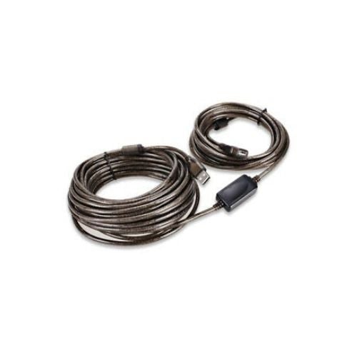 USB 2.0 Booster AA Extension Cable 50Ft 15M For Printer PC Webcam Scanner 50 F