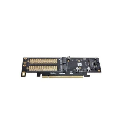 PCI Express PCI-E 3.0 Dual SATA to NGFF NVME MSATA M-Key B/M-Key Adapter 3in1