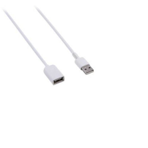 Rallonge USB 2.0 mâle à femelle, blanc, 1 m, 3 pi