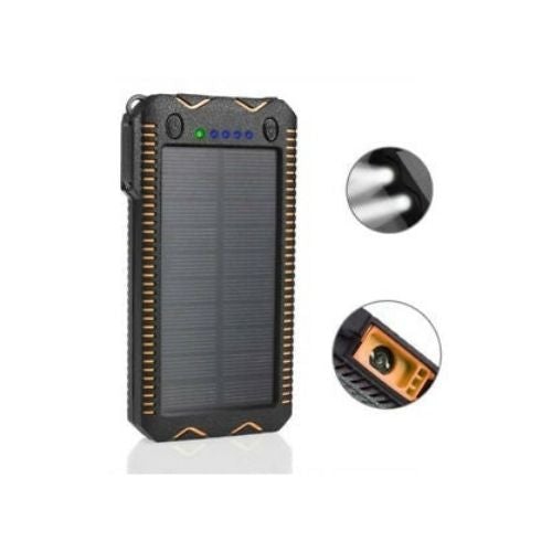 12000 mAh Portable Waterproof Solar Charger Dual USB External Battery Power Bank
