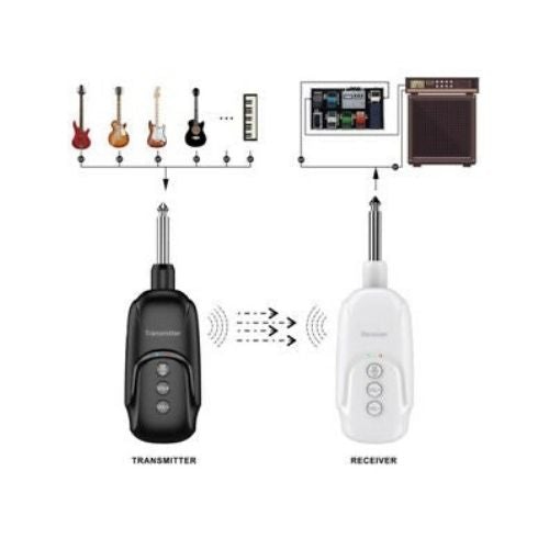 Récepteur sans fil 2,4 GHz pour guitare 2,4 GHZ rechargeable