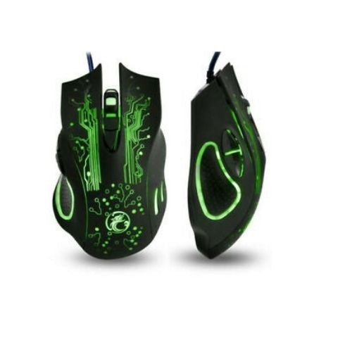 Gaming Mouse USB Optical 5500 Dpi 6 Buttons Wired Mice for Gamer Computer 7 LED