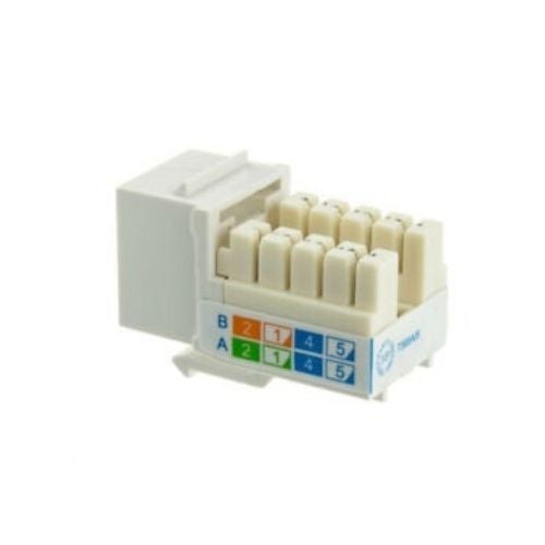 Cat 6 RJ45 8P8C Punchdown Keystone Modular Ethernet Snap-in Jack Network