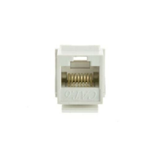 Cat 6 RJ45 8P8C Punchdown Keystone Modular Ethernet Snap-in Jack Network