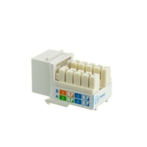 Cat 6 RJ45 8P8C Punchdown Keystone Modular Ethernet Snap-in Jack Network