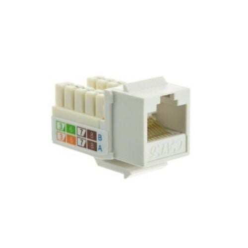Cat 6 RJ45 8P8C Punchdown Keystone Modular Ethernet Snap-in Jack Network