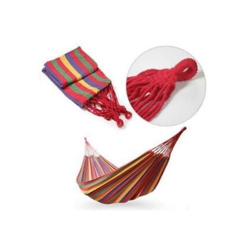 Camping Hammock Colorful Multifunctional Cotton Fabric Canvas Travel Hammocks