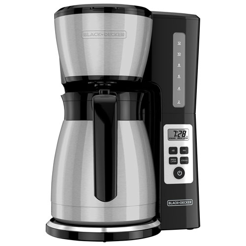 Black & Decker Vortex Drip Programmable Coffee Maker - 12-Cup - Stainless Steel