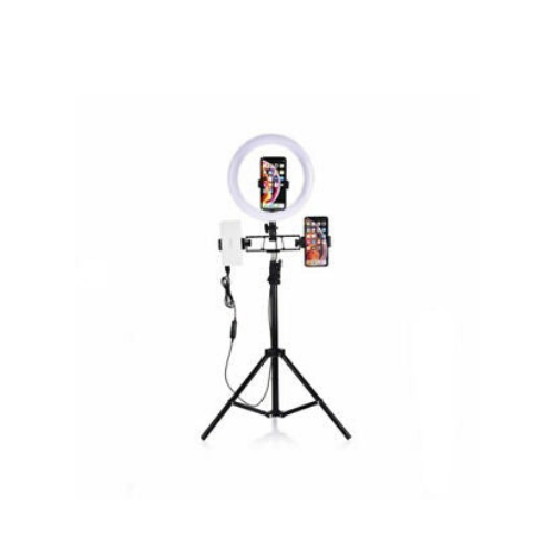Selfie Ring Light With Tripod Stand and Phone Holder LED Makeup Circle Lamp