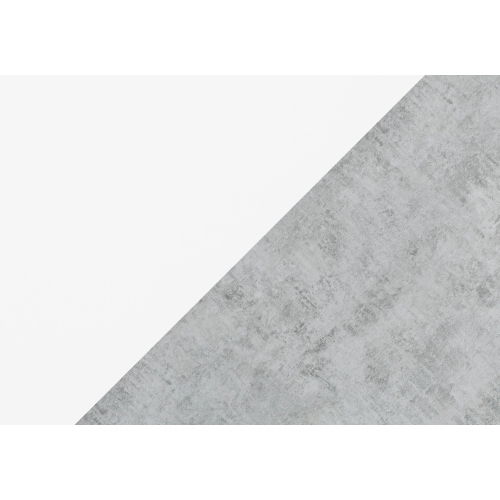 Monarch Specialties I 2840 TV Stand 48"L White Grey Cement-look Top