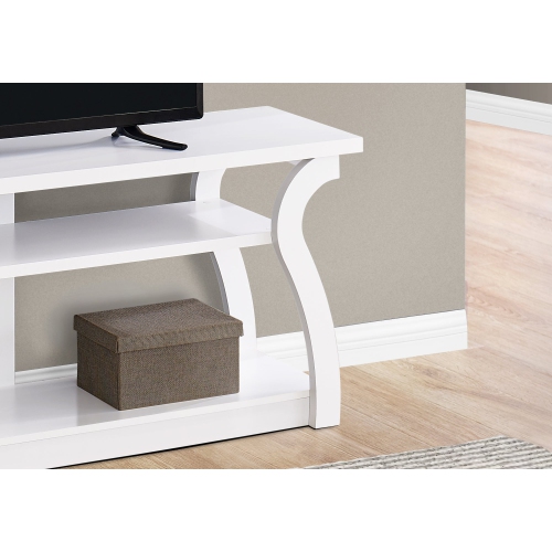 Monarch Specialties I 2665 TV Stand 60"L White