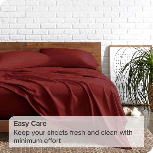 Bare Home Sheet Set - Premium 1800 Ultra-Soft Microfiber - Double Brushed - Hypoallergenic - Wrinkle Resistant