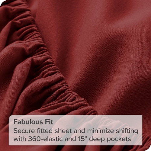 Bare Home Sheet Set - Premium 1800 Ultra-Soft Microfiber - Double Brushed - Hypoallergenic - Wrinkle Resistant