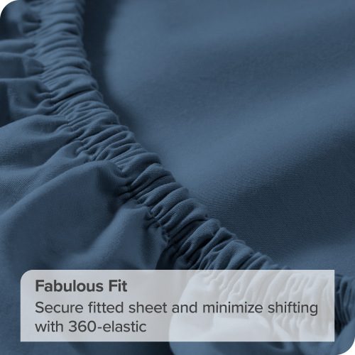 Bare Home 100% Organic Cotton Sheet Set - Crisp Percale Weave - Lightweight & Breathable