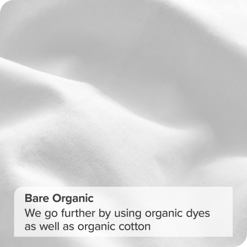 Bare Home 100% Organic Cotton Sheet Set - Crisp Percale Weave - Lightweight & Breathable