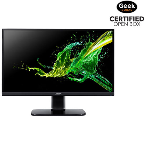 Open Box - Acer 27" FHD 75Hz 1ms GTG IPS LED FreeSync Gaming Monitor (KA272) - Black