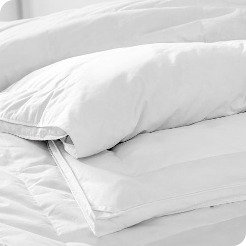 Bare Home Down Comforter - Responsible Duck Down - Ultra-Soft - Hypoallergenic - All Season Breathable Warmth