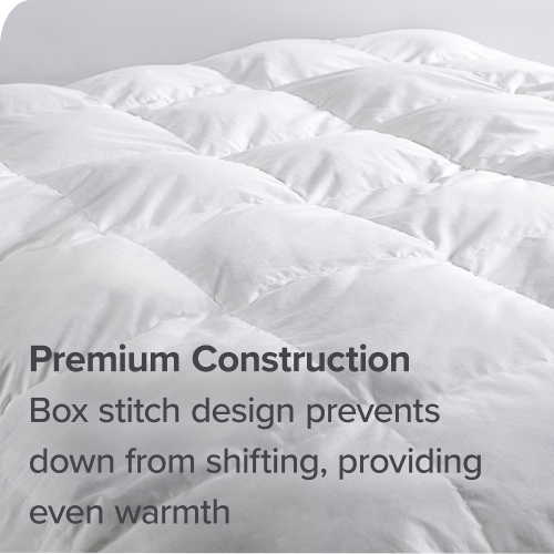 Bare Home Down Comforter - Responsible Duck Down - Ultra-Soft - Hypoallergenic - All Season Breathable Warmth