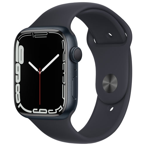 Apple Watch Series 7 45mm Midnight Aluminum Case with Midnight Sport Band - Open Box