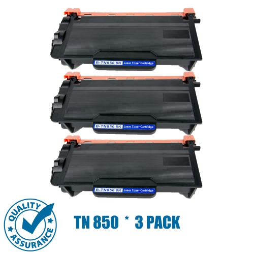 Printer Pro™ 3 Pack Brother TN850/TN-850 Black Toner Cartridge -Brother Printer MFC-L5700DW MFC-L5850DW MFC-L5900DW