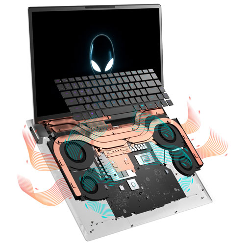 Portable 17,3 po Alienware x17-Blanc-Ang