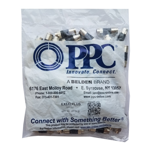 10 PPC EX6XL Plus RG6 Connectors Approved DirecTV Dish