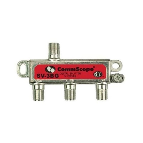 Commscope SV-3BG 3-way Balanced Coaxial Splitter, 5-1002 Mhz