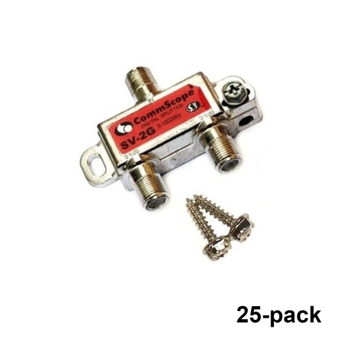 Commscope SV-2G 2-Way Coaxial Splitter 5-1000mhz - 25 Pack
