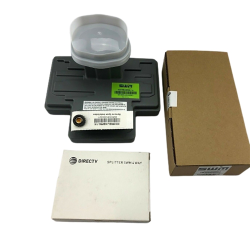 DirecTV D SWM3 LNB Reverse Band with 21V Power 4-Way Splitter 4K 99 101 103 Sats