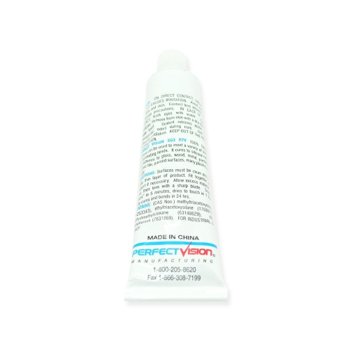 SG3-P1 Perfect Vision Silicone Sealant 3 oz, Clear Waterproof Seal