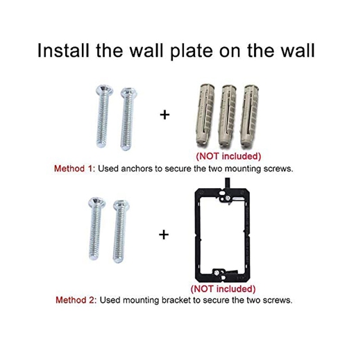 Coaxial RG6 Keystone F81 Single Jack Wall Plate White Cable TV