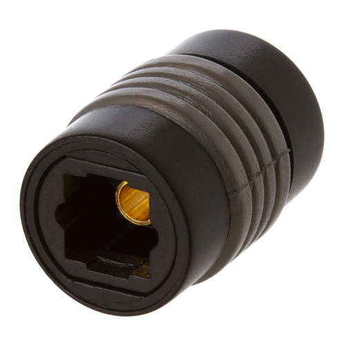 Optical Toslink Female to Female Extension Cable Coupler Adapter, Black