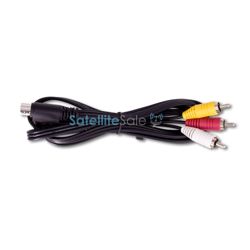 SatelliteSale DirecTV Audio Video RCA Composite/Component Replacement Cable Universal Wire PVC Black Cord