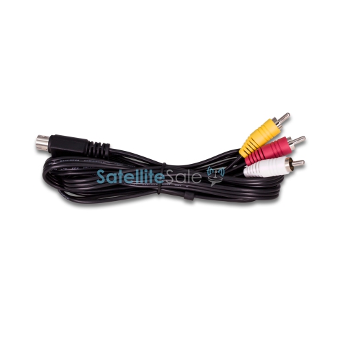 SatelliteSale DirecTV Audio Video RCA Composite/Component Replacement Cable Universal Wire PVC Black Cord