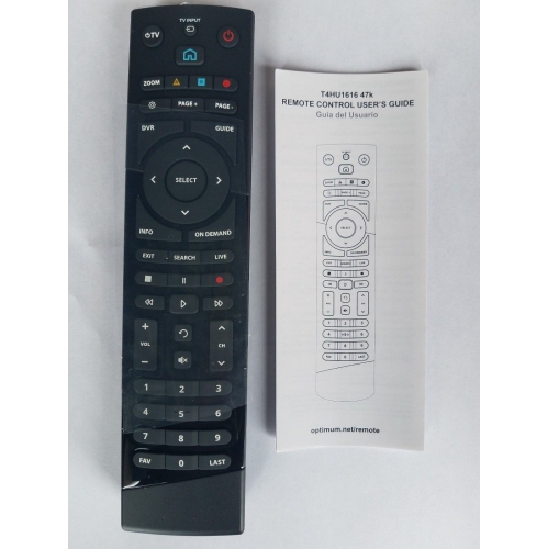 Optimum Cablevision Remote Control DVR W/ Batteries & Instructions