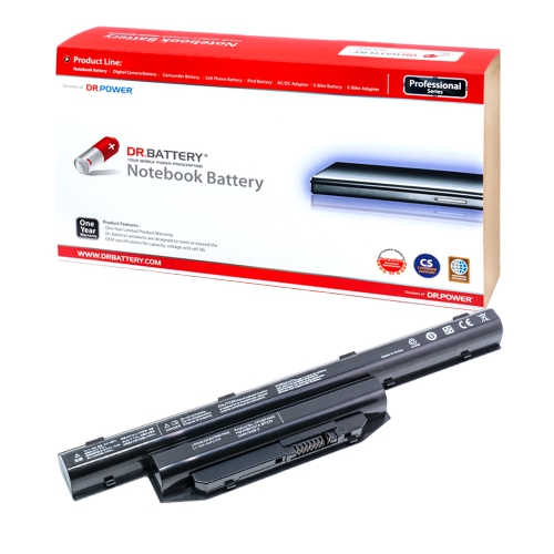 DR. BATTERY - Replacement for Fujitsu LifeBook E753 / E754 / E756 / S904 / A514 / FPCBP449 / 3INR19 / 66-2 / BPS229 / BPS231 [10.8V / 4400mAh / 48Wh]