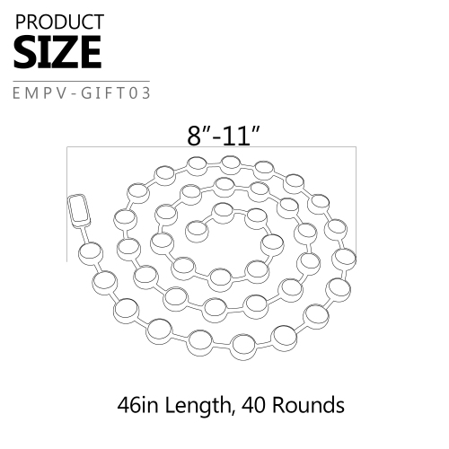 Poids à tarte en silicone tout usage de 46 po de long avec chaîne et sous-plat gris