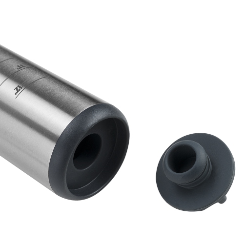 Self-Cooled Rolling Pin with flour and water container in Stainless Steel