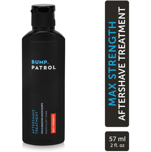 Bump Patrol Maximum Strength Aftershave Formula - After Shave Solution Eliminates Razor Bumps and Ingrown Hairs - 2 Ou..