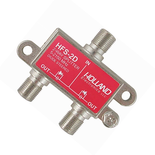 Holland 2-Way Splitter (5-2050 Mhz) Diode Steered (HFS-2D)