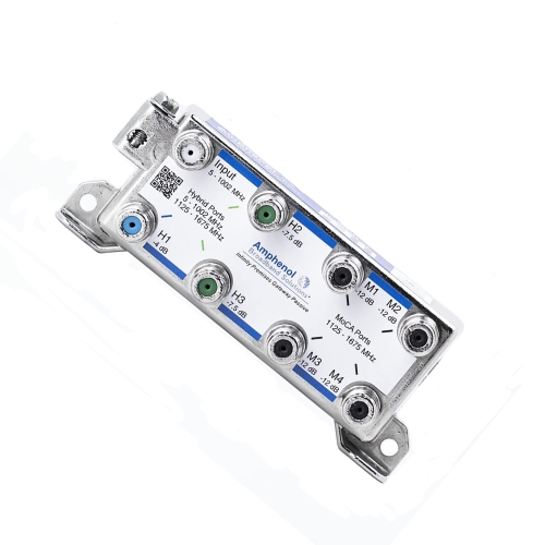 Amphenol MoCA Gateway Passive IPGH3M4-VF 3xHYBRID+4xMoCA Ports Coaxial Splitter