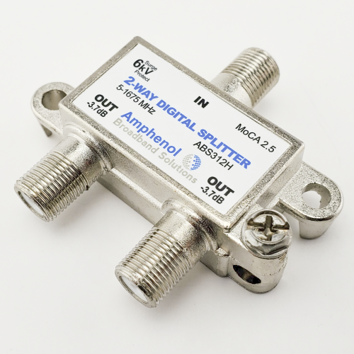 Amphenol 2-Way Digital Coaxial Splitter MoCA 2.5 ABS312H