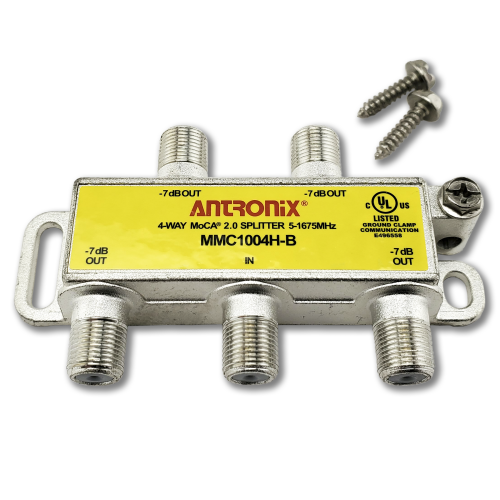 4 Way Antronix MMC1004H-B 5-1675 MHz MoCA 2.0 Splitter for Frontier Formerly Verizon Fios