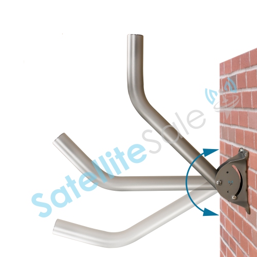 SatelliteSale Universal J Pipe Antenna Mount 2″ Outdoor With Monopoles for Satellite Dish HDTV