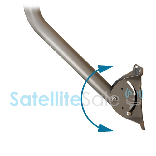 SatelliteSale Universal J Pipe Antenna Mount 2″ Outdoor With Monopoles for Satellite Dish HDTV