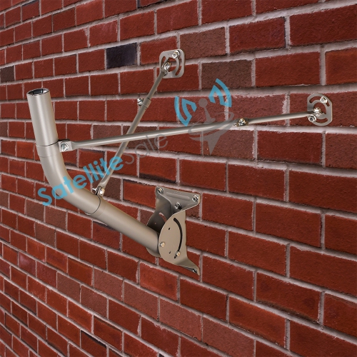 SatelliteSale Universal J Pipe Antenna Mount 2″ Outdoor With Monopoles for Satellite Dish HDTV