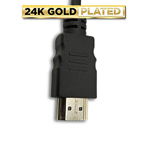 Pack of 10 Digital High-Speed 1.4 HDMI Cables 4K/30Hz 10.2Gbps PVC 2160p Black Cord Universal Wire by SatelliteSale 12 feet